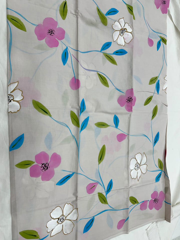Cotton Suit With Chiffon Dupatta