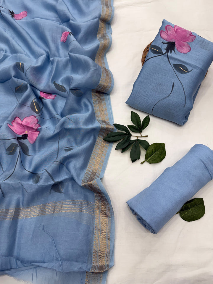 maheshwari silk suit