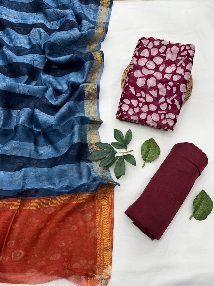 Maheshwari Silk Suit