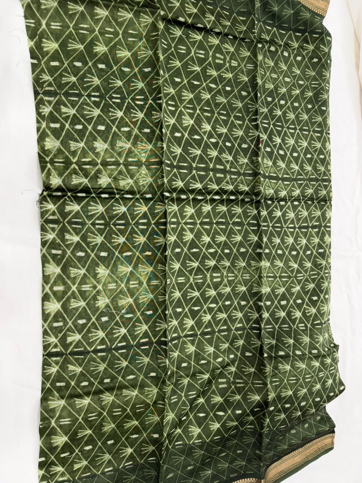 Stiching Shibori  Maheshwari Silk Suit