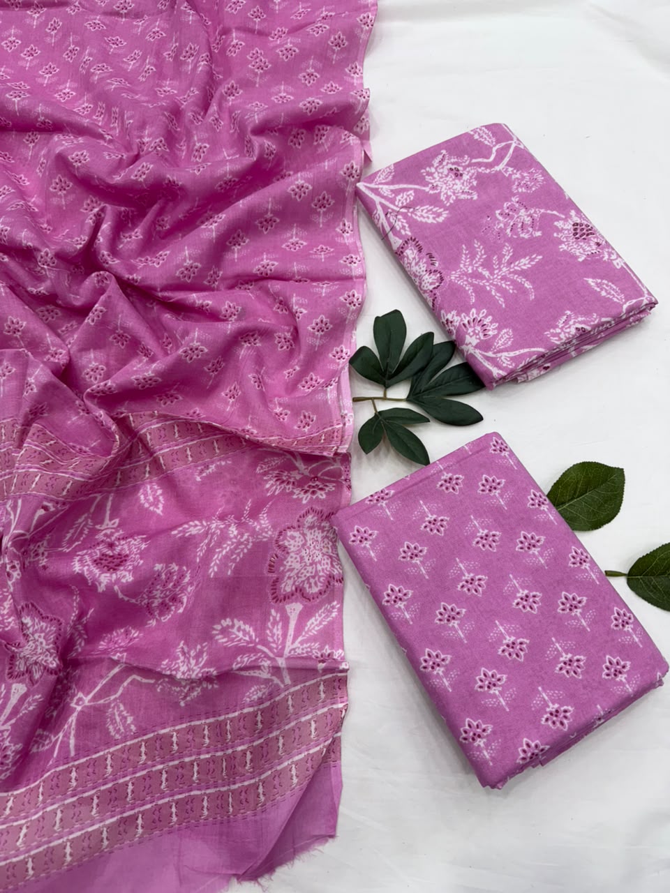 Beautiful Cotton Suit Mulmul Dupatta