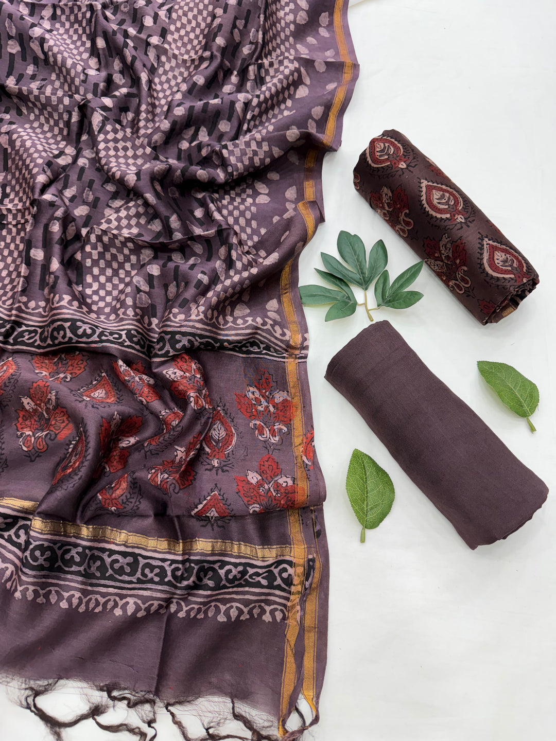 Chanderi Silk Suit Set