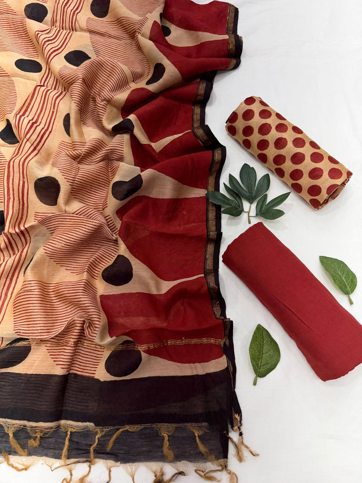 Chanderi Silk Suit Set