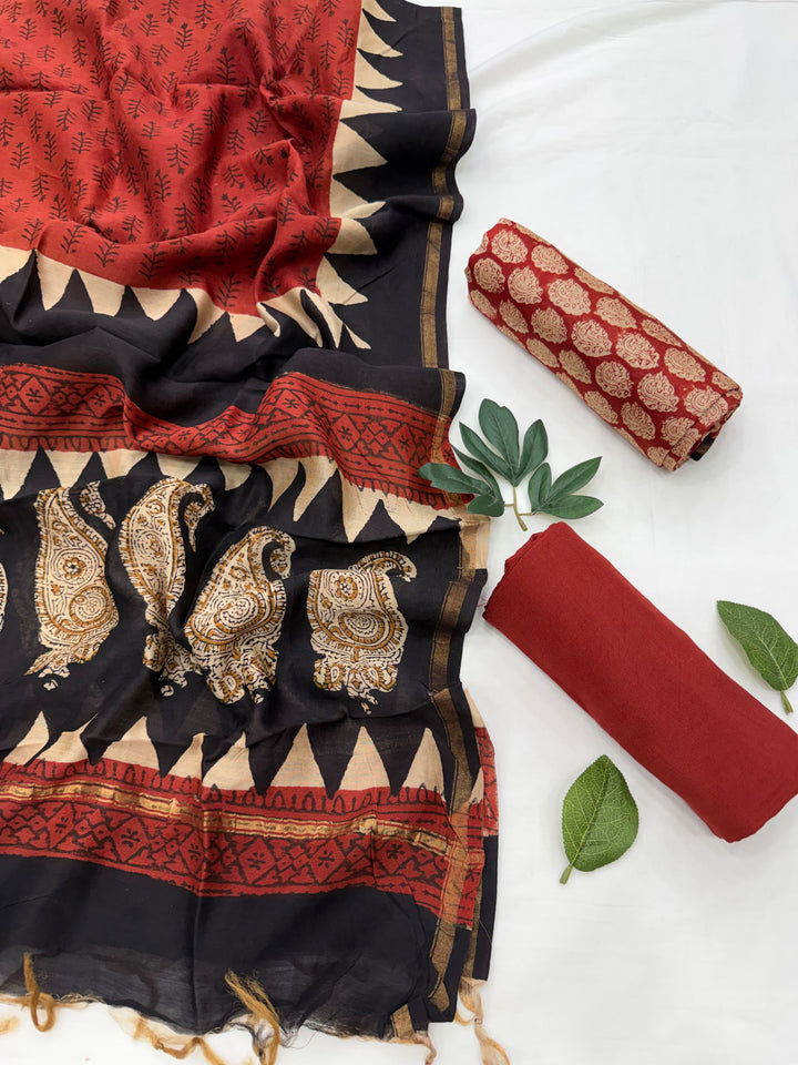 Chanderi Silk Suit Set