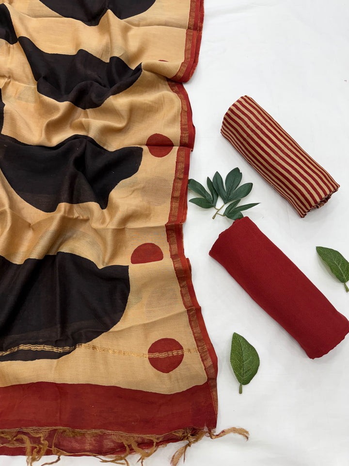 Chanderi Silk Suit Set