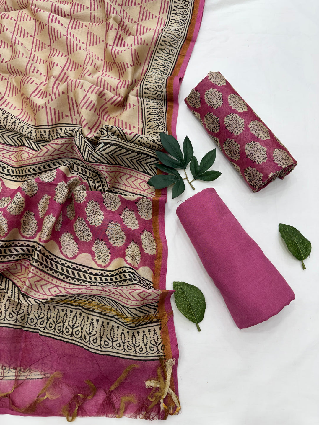 Chanderi Silk Suit Set