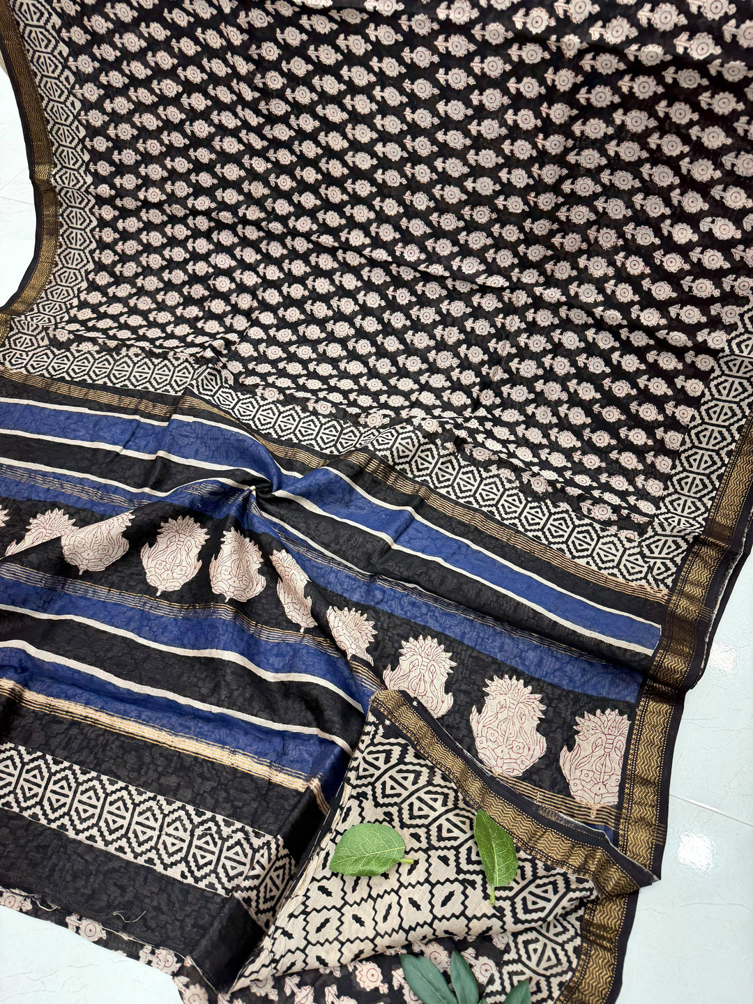 Traditional Maheshwari silk saree