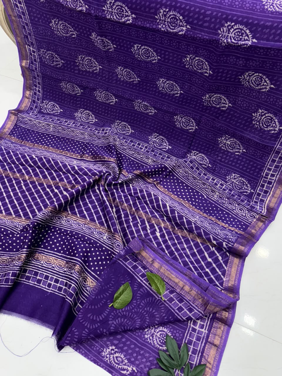 Pure Maheshwari Silk Saree