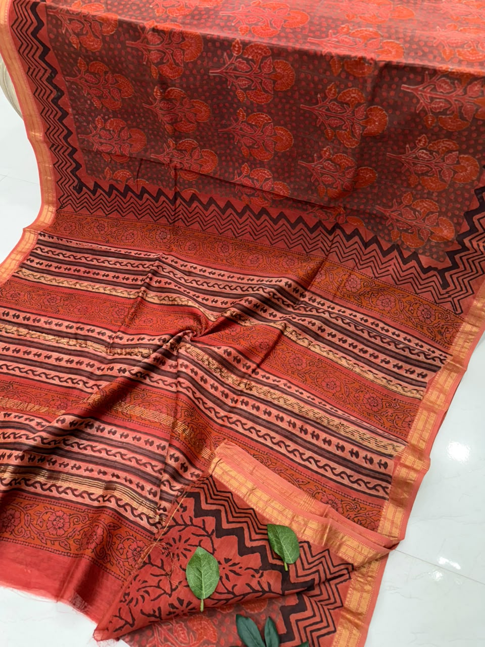 Handloom Maheshwari Silk Saree