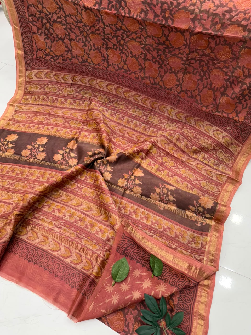 Handloom Maheshwari Silk Saree