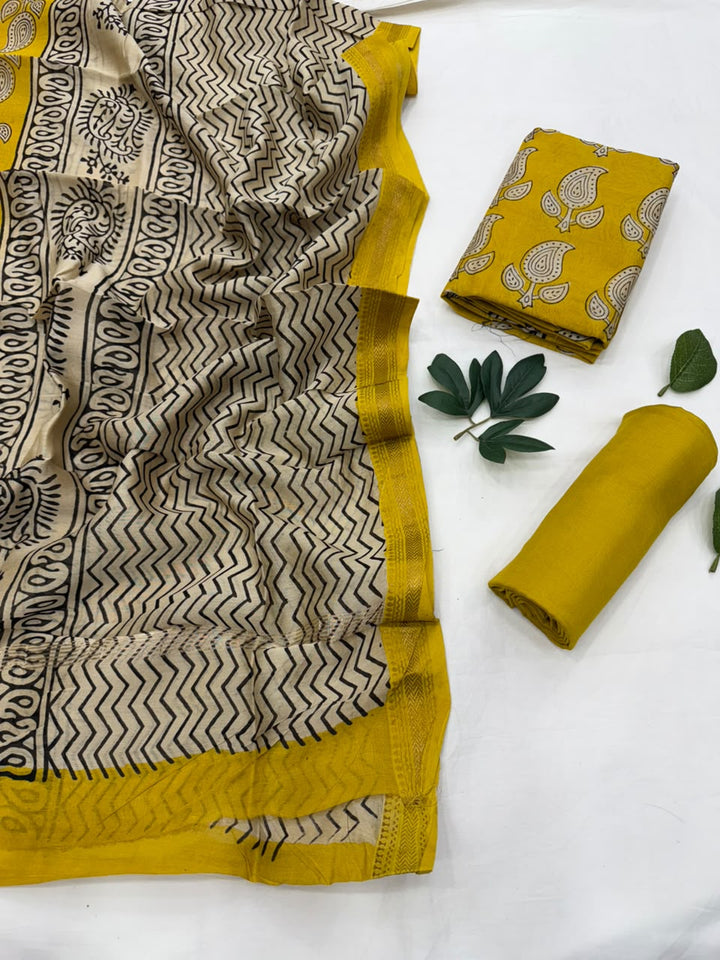 Maheshwari Silk Suit Set