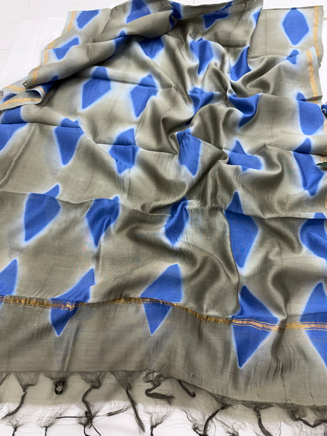 Designer Bandhani Chanderi Silk Suit Set