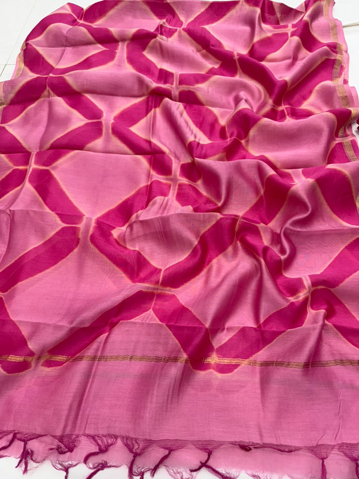 Bandhani Chanderi Silk Suit Set