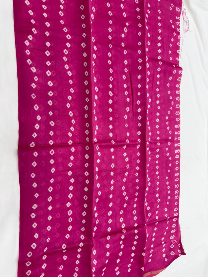 Bandhani Chanderi Silk Suit Set