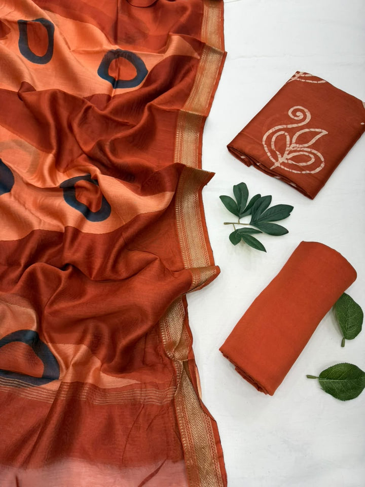 Maheshwari Silk Suit Set