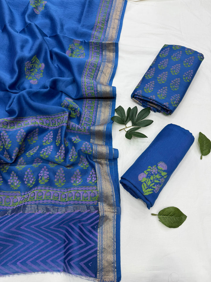 Maheshwari Silk Suit Set