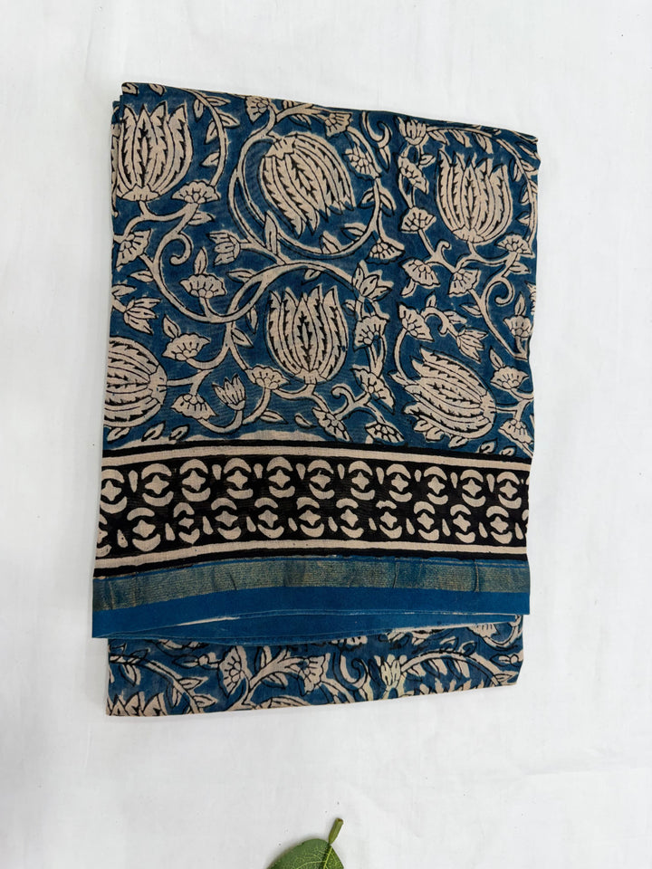 Lotus Jaal Print Chanderi Silk Suit Set with Dupatta
