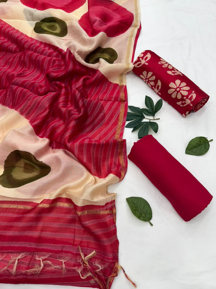 Chanderi Silk Suit Set