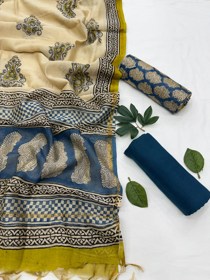 Chanderi Silk Suit Set