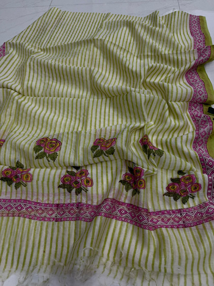 Hastkala Pure Chanderi Silk Suit Set with Dupatta