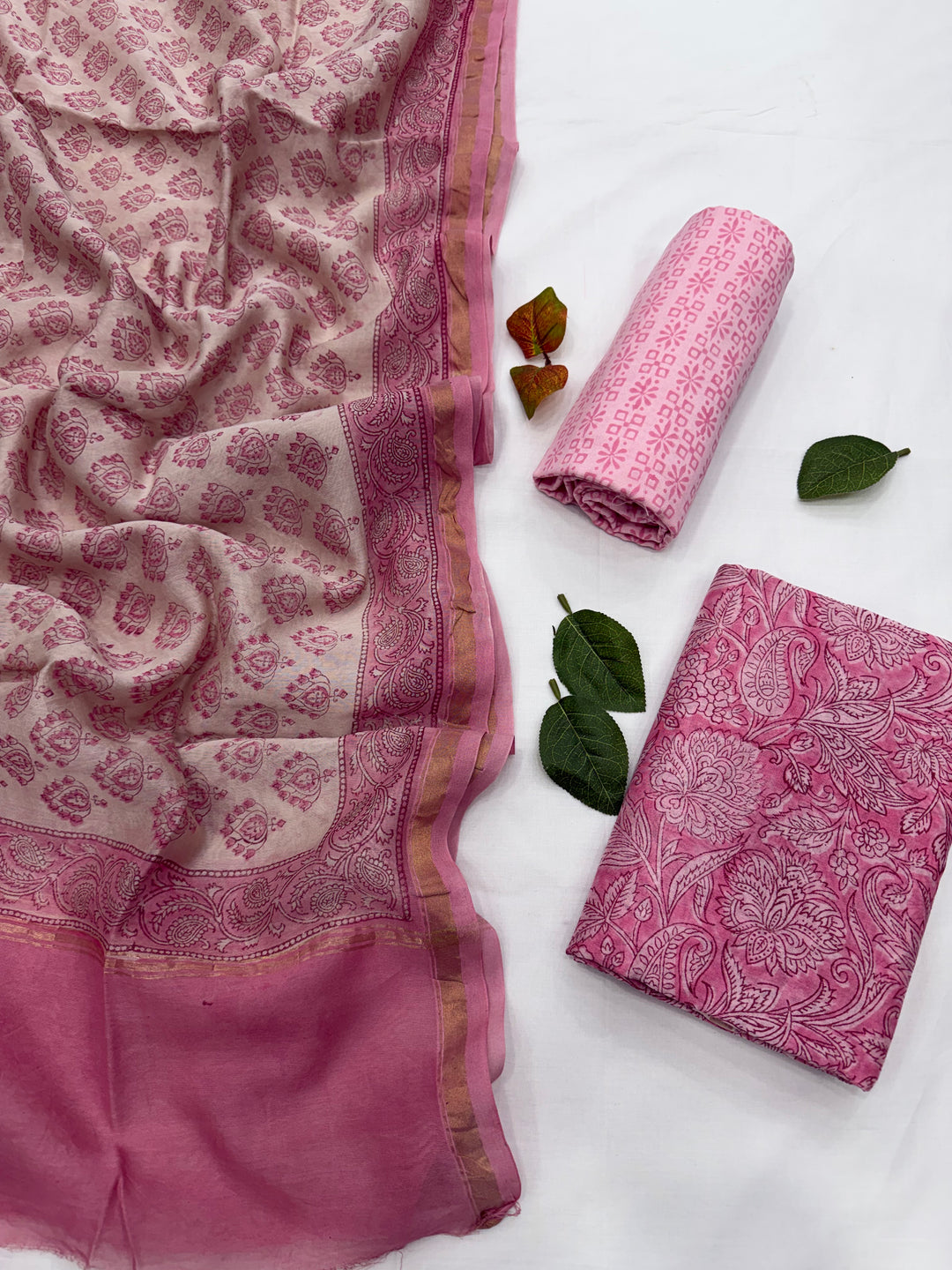Chanderi Silk Suit Set