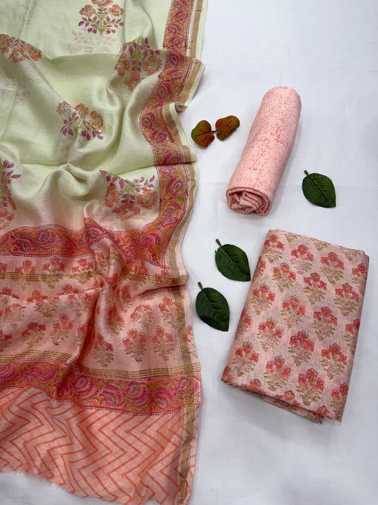 Chanderi Silk Suit Set