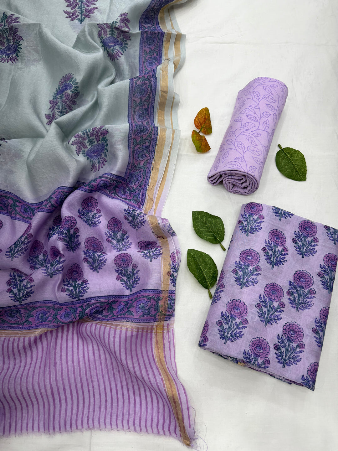 Chanderi Silk Suit Set