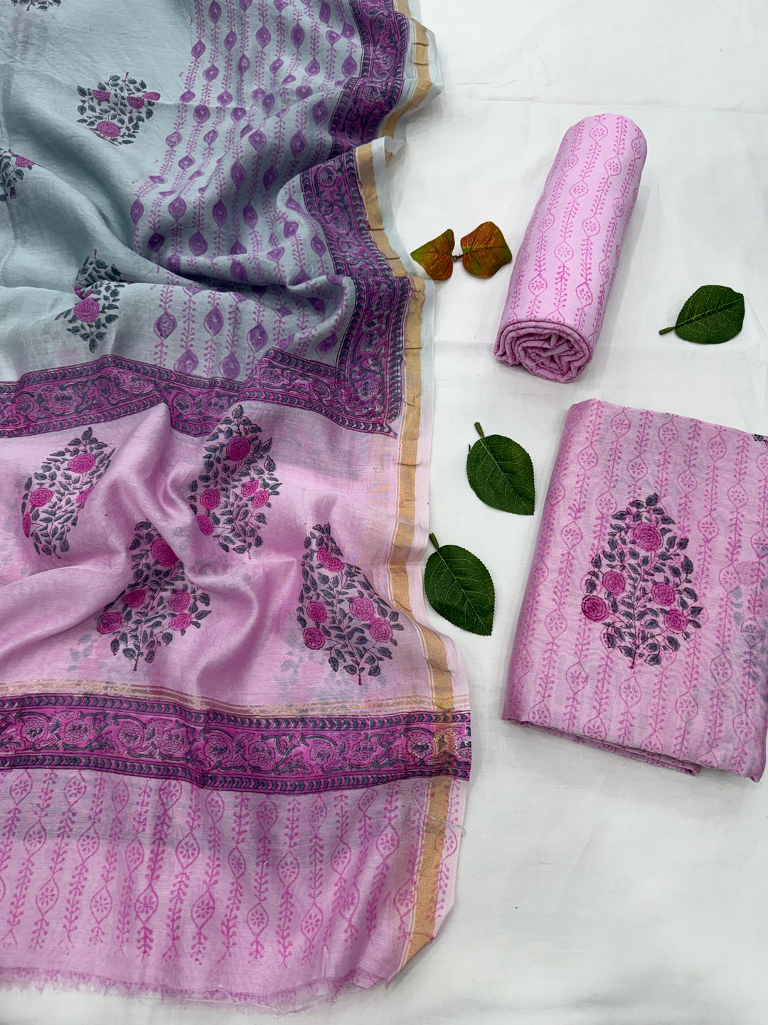 Chanderi Silk Suit Set