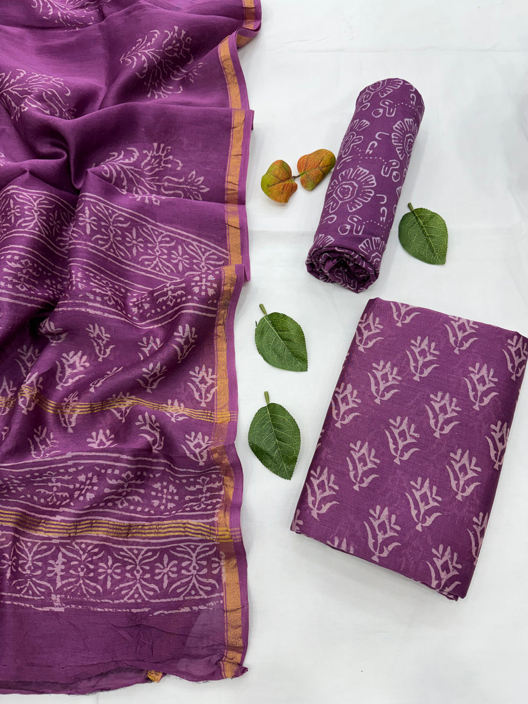 Chanderi Silk Suit Set