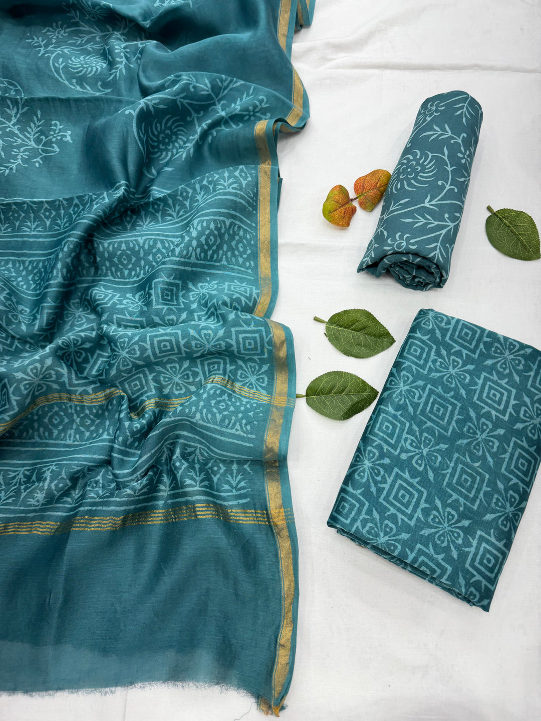 Chanderi Silk Suit Set