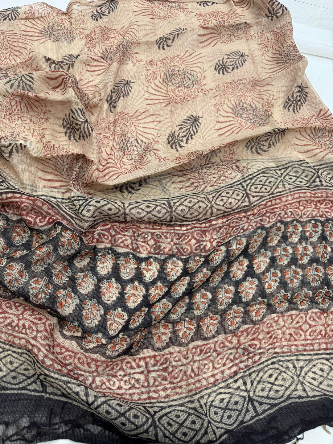 Trendy Cotton Suit With Kota Doriya Dupatta