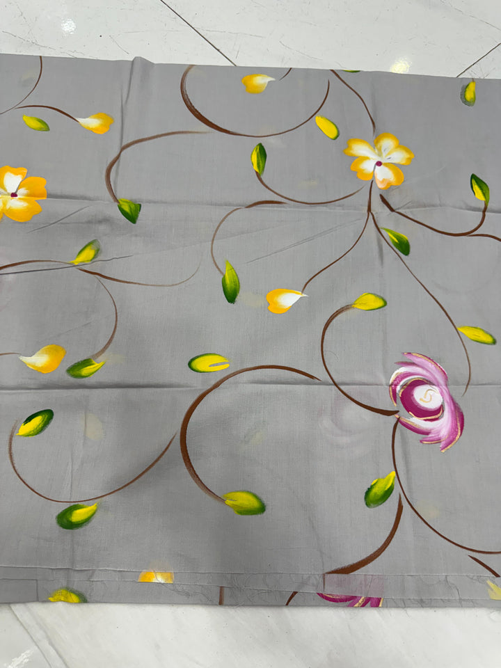 Cotton Suit With Chiffon Dupatta