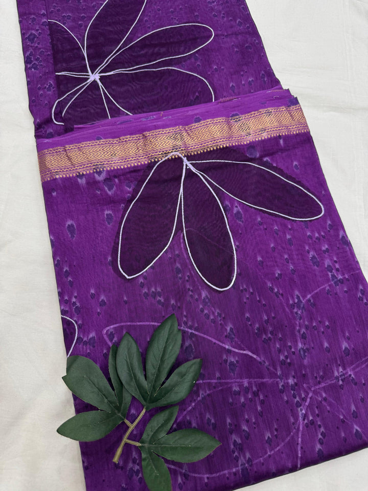 Handloom Maheshwari silk saree