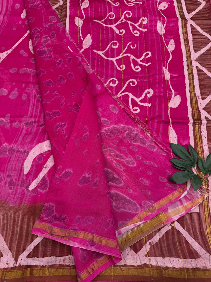 Chanderi silk saree