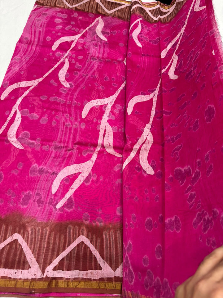 Chanderi silk saree