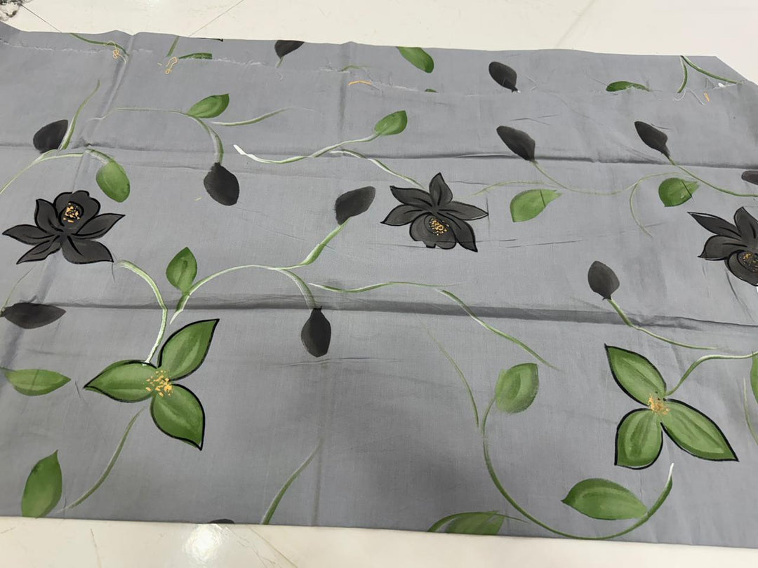 Trendy Cotton Suit With Chiffon Dupatta