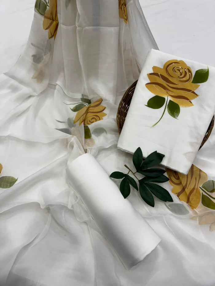 Chiffon Dupatta Suit Set