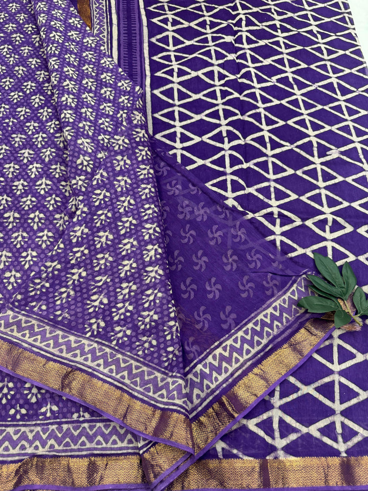 Designer Maheshwari silk saree