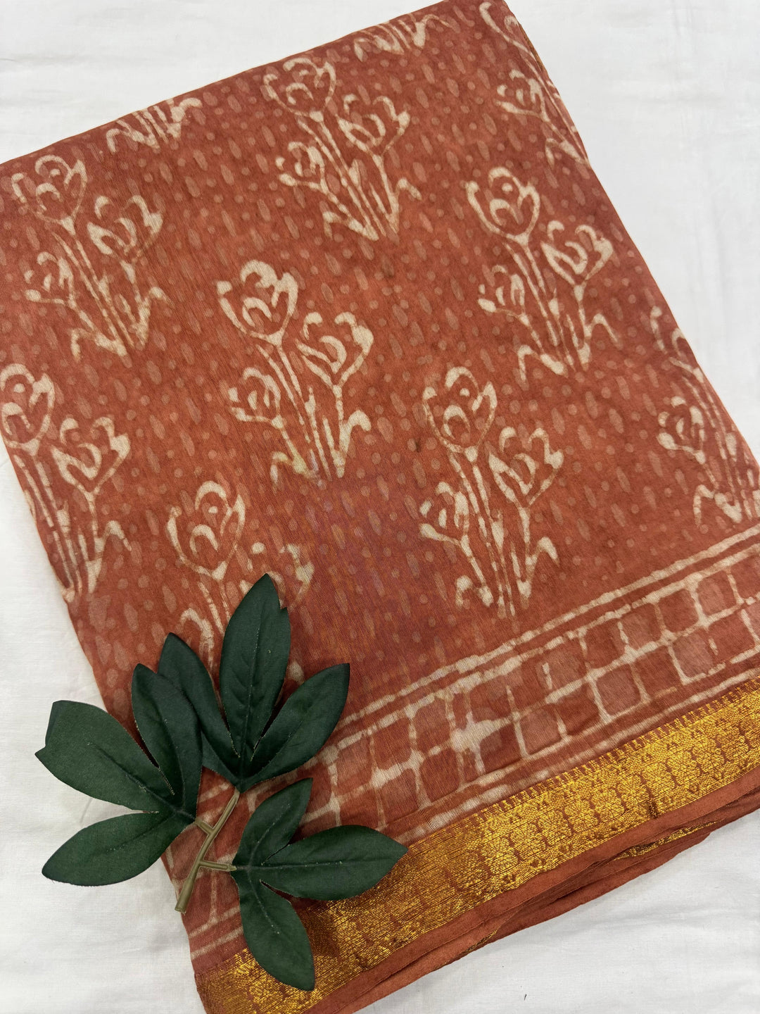 Traditional Maheshwari silk saree