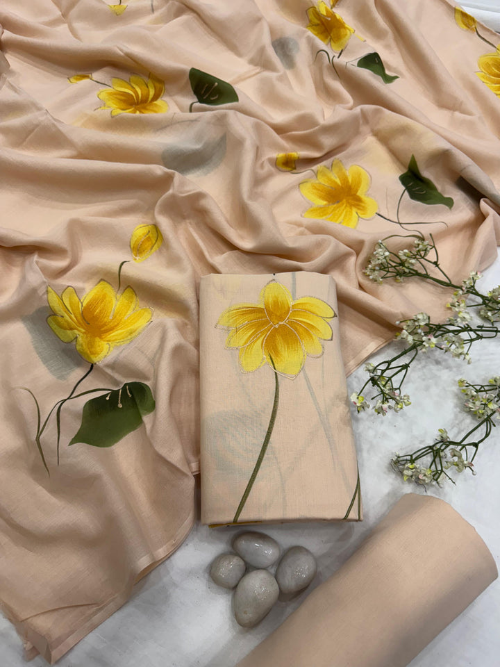 Trendy Cotton Suit Mulmul Dupatta