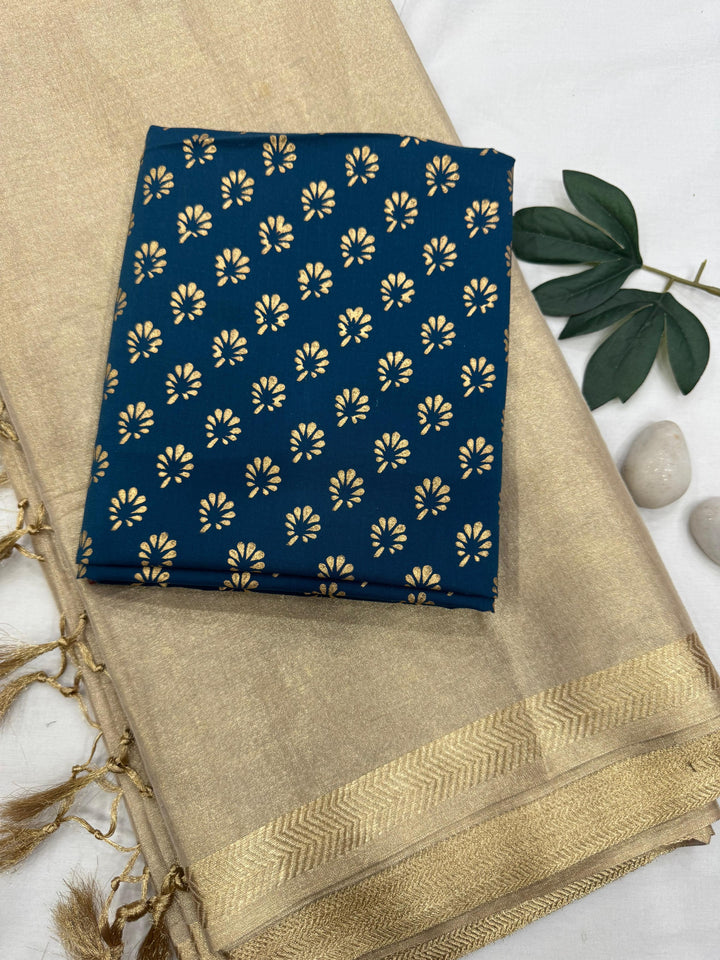 Party wear Tissue Banarasi Silk Saree