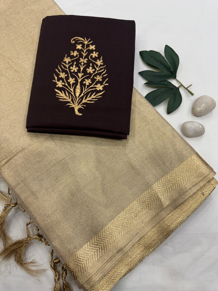 Zari Tissue Silk Saree