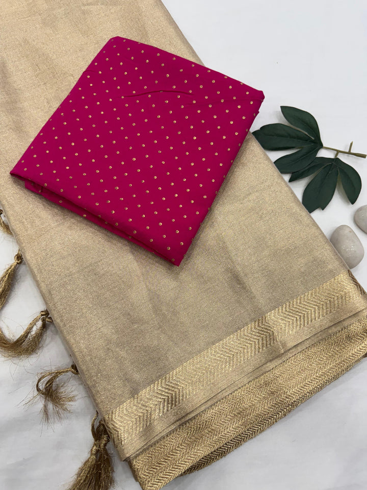 Party wear Tissue Silk Saree