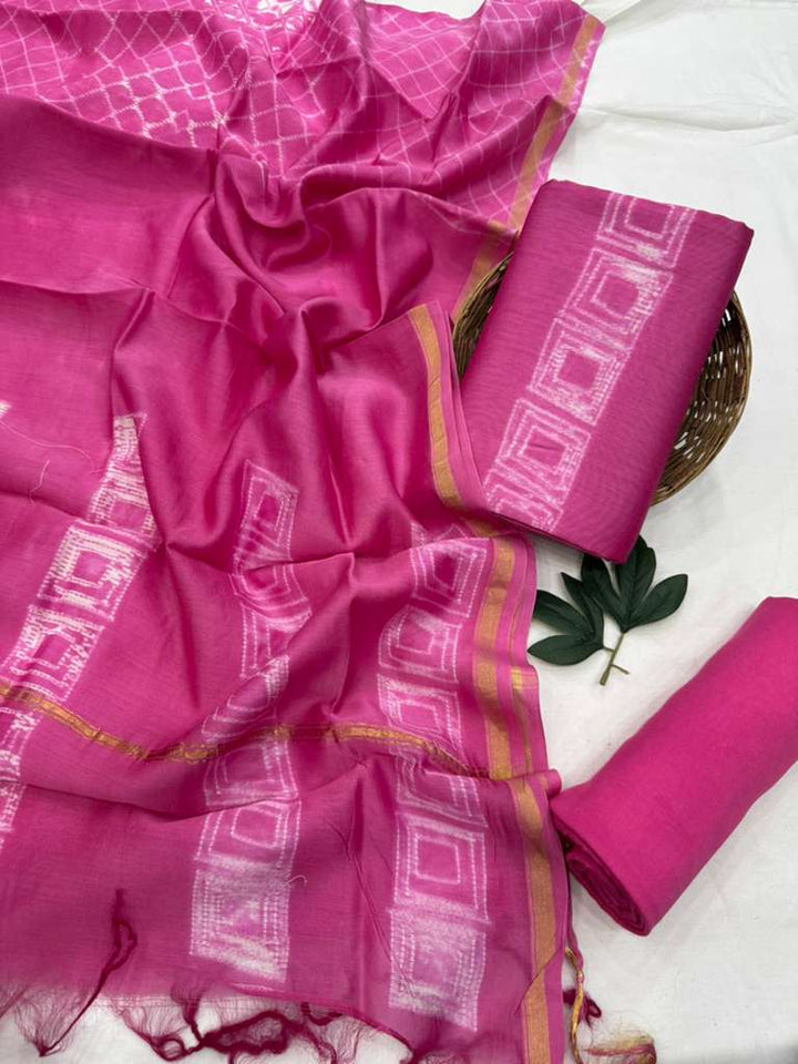 Chanderi Silk Suit Set