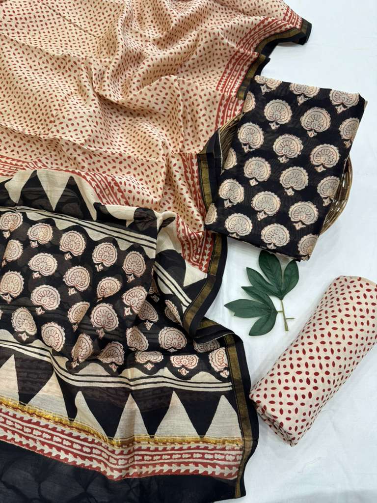 Chanderi Silk Suit Set