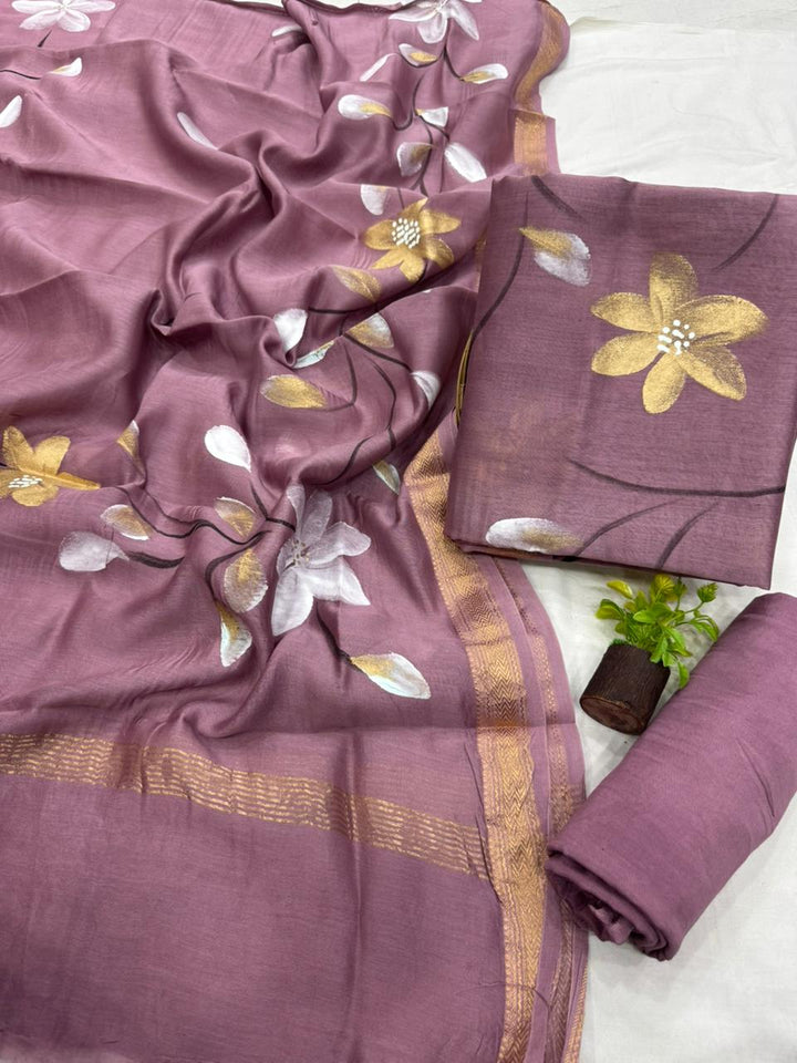Maheshwari Silk Suit