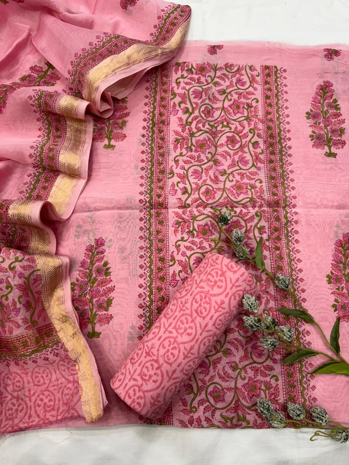 Maheshwari Silk Suit Set