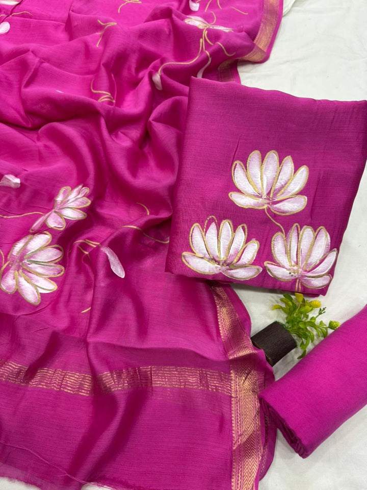 Maheshwari Silk Suit