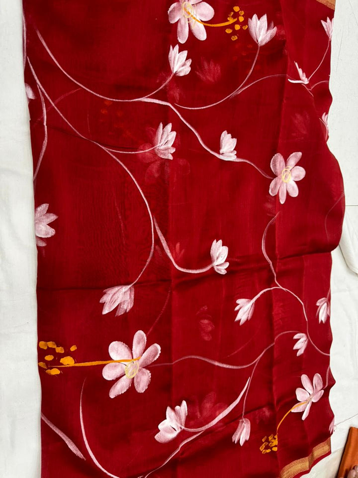 Maheshwari Silk Suit Set