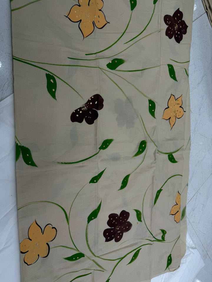 Cotton Suit With Chiffon Dupatta